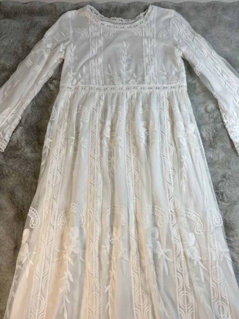 White Lace Maxi Dress